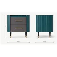 Lali table de chevet bleu canard