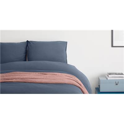 Alexia parure de lit bleu indigo 135x200