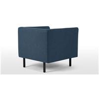 Henderson fauteuil bleu denim
