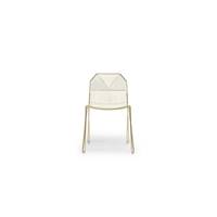 Jyra chaise acier inoxydable teinté laiton