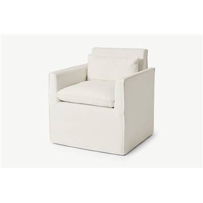 Kasiani chaise avec accoudoirs blanc