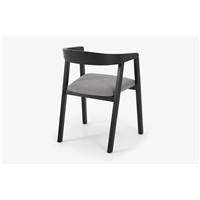 Placido chaise noir et gris froid