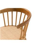 Gibus fauteuil chêne et rotin