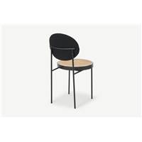 Rumana chaise rotin et noire