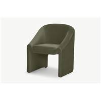 Shona chaise velours vert pistache