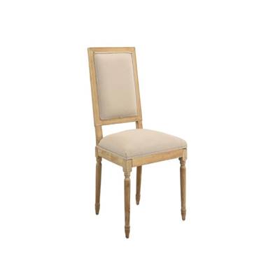 Louis chaise bois beige