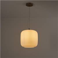 Archic suspension opaline blanc mat
