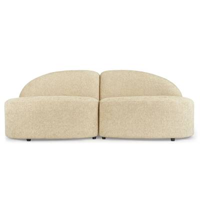 Body canapé 2 places modulable tweed sable