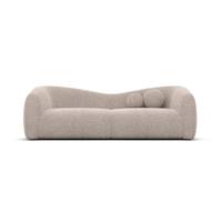 Rico canapé 2 places en tissu texturé beige