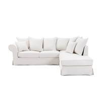 Vermont canapé-lit angle droit blanc