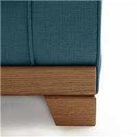 Sija canapé convertible coton bleu paon
