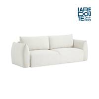 Picabi canapé 3 places convertible en tissu chenille écru