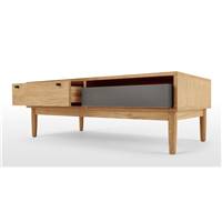Campton table basse chêne teinté et gris