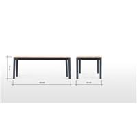 Mino tables basses gigognes noir