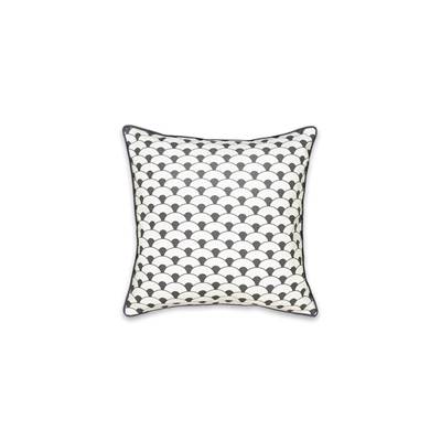 Cailele housse de coussin gris et blanc 45x45