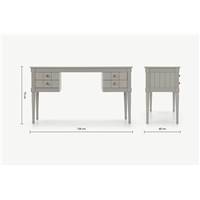 Bourbon bureau vintage cuivre et gris