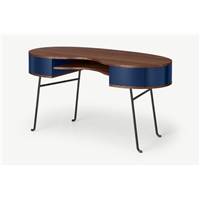 Pendelbury bureau noyer et bleu roi