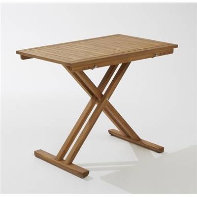 Teko table de jardin pliante en acacia et teck