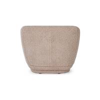 Havane fauteuil en tissu bouclé beige