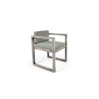 Iris fauteuil extérieur bois d'acacia écru
