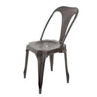 Indus chaise métal grise antique