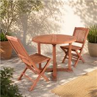 Bali table à manger ronde en bois de teck Ø90cm