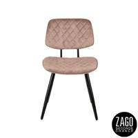 Lizzy chaise en velours beige H43