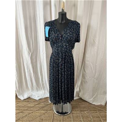 SESSUN Robe bleu à motifs - T40