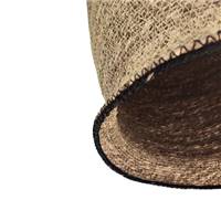 Milda petite suspension en jute naturelle liseré noir ø30