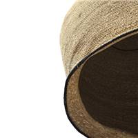 Milda grande suspension en jute naturelle liseré noir ø65