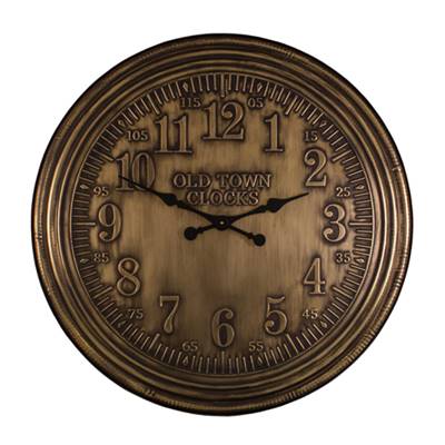 Pendule OLD TOWN laiton Ø 84 cm