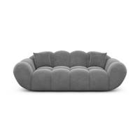 Sigono canapé 2 places en velours gris foncé