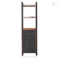 Nautical bibliothque bois de bateau recycl 1 porte