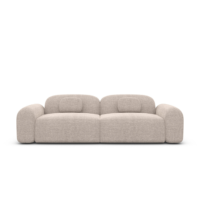 Buccana canap 3 places en tissu textur beige