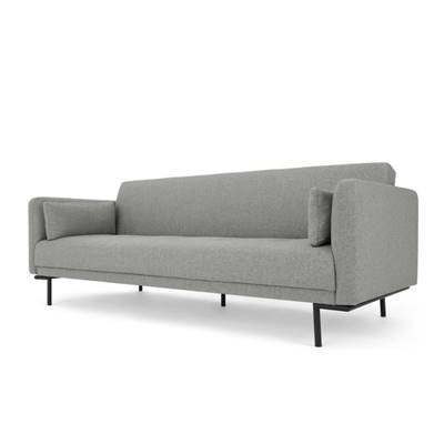 Harlow clic-clac 3 places, tissu gris montagne