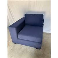 Modules d'angle accoudoir gauche tissu bleu