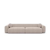 Shoo canapé 4 places en tissu texturé beige