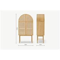 Ankhara armoire rotin naturel