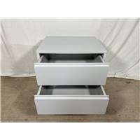 Elona table de chevet couleur gris clair et cuivre