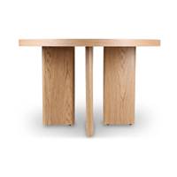 Giulia table à manger ronde en bois naturel