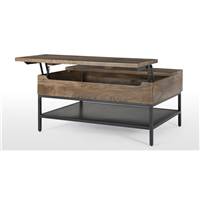 Lomond table basse bois de manguier et noir