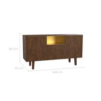 Stella buffet 3 portes 1 niche en bois de manguier