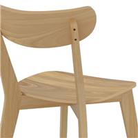 Erra chaise en bois clair plaqué bois de frêne