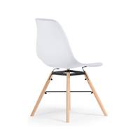 Maureen chaise scandinave blanche bois et métal