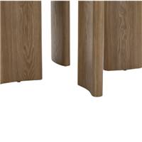 Ronda table à manger extensible en bois de noyer 4-8pers