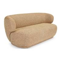 Havane canapé 2 places en tweed jaune sable