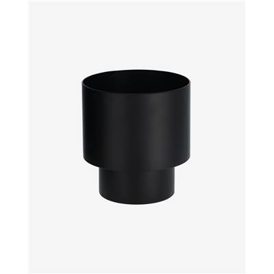 Toscane cache-pot rond métal noir ø28
