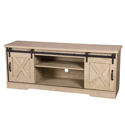 Manhattan meuble TV ranch 2 portes coulissantes bois