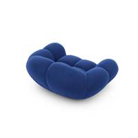 Sigono fauteuil en velours bleu foncé