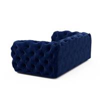 Layor canapé 2 places en velours bleu foncé